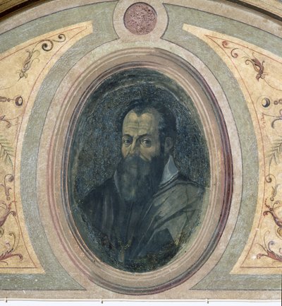 Portrait of a man, Camera della Fama by Giorgio Vasari